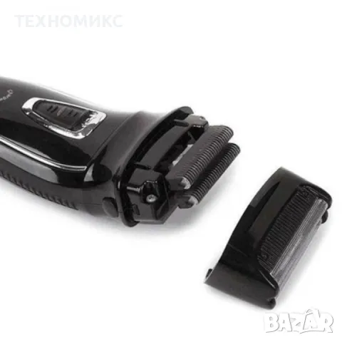 Тример за мъже Kemei KM-8013 с миеща се глава, Черен, снимка 4 - Друга електроника - 49494716