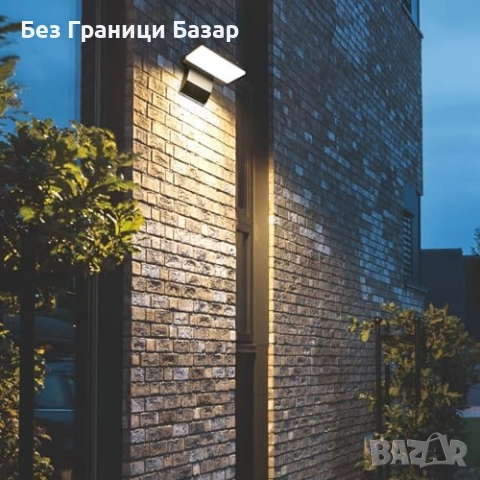 Нова 18W външна стенна лампа IP65 алуминий 3000K топла светлина гараж, снимка 5 - Лед осветление - 53680823