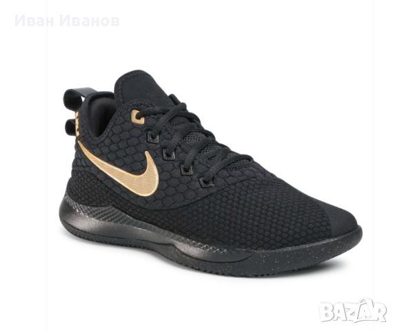 маратонки Nike LeBron Witness 3 'Black Gold'  номер 41,5-42, снимка 2 - Маратонки - 46243322