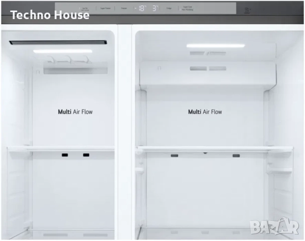 Хладилник Side-by-Side LG GSLC41PYPE, 641 l, E, No Frost, Инокс, снимка 5 - Хладилници - 52906146