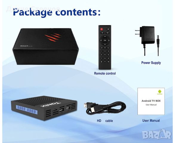 TV Box Tanix X4 Pro 4/64GB, ТВ Бокс, Smart TV, IPTV, 4K HDR, снимка 14 - Плейъри, домашно кино, прожектори - 45387839