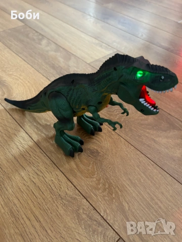 Динозавър Rex - Ходещ + звук + светлини, снимка 4 - Електрически играчки - 53142143