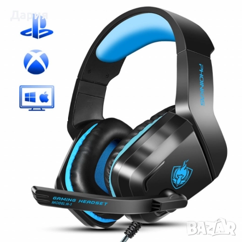 Геймърски слушалки с микрофон, снимка 2 - Слушалки за компютър - 52686503