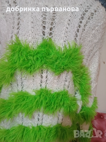 Ръчно плетиво, снимка 2 - Блузи с дълъг ръкав и пуловери - 52406360