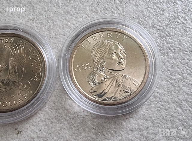 Оригинални монети. САЩ. Един Американски долар .3 бройки. 3 различни долара., снимка 8 - Нумизматика и бонистика - 41928053