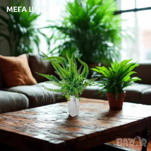 Декоративни аранжировки от изкуствени папрати и зелени растения – свеж акцент за всеки интериор