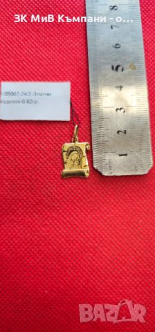 Златна висулка Богородица 0.82гр-14к, снимка 1 - Колиета, медальони, синджири - 46428176
