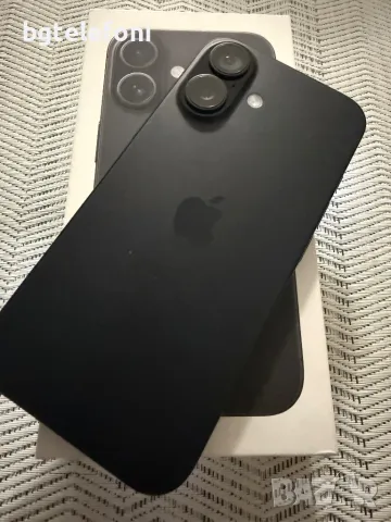 iPhone 16 128 Black,активиран,но не е ползван и не е зареждан, снимка 1 - Apple iPhone - 49018095