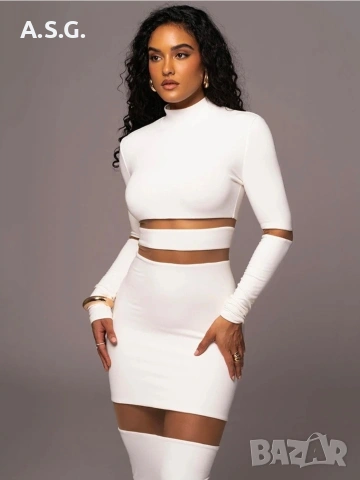 Екстравагантна бяла рокля , снимка 2 - Рокли - 53315341