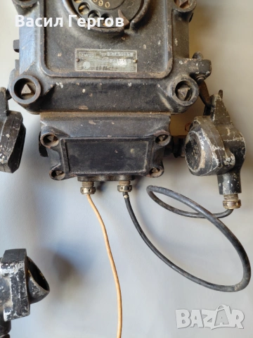 Стар чугунен телефон, снимка 3 - Антикварни и старинни предмети - 53668747