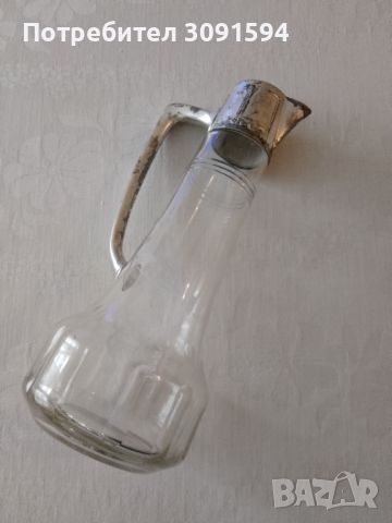  Каничка рязано стъкло, снимка 1 - Антикварни и старинни предмети - 45638802