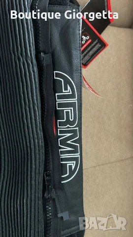 Кожен панталон със слайдери ARMR, снимка 7 - Панталони - 53892673