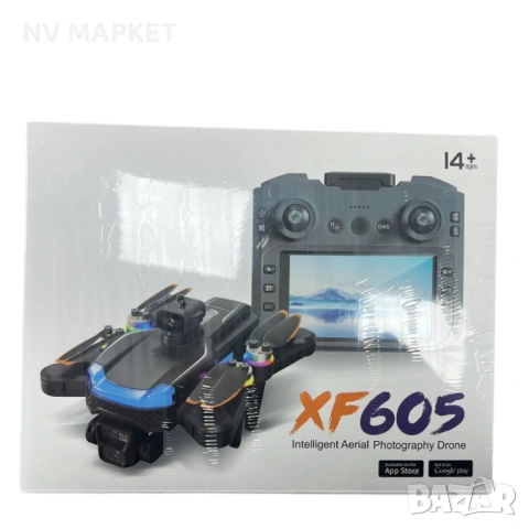 Дрон XF605 Intelligent Aerial Photography с LCD контролер, снимка 2 - Дронове и аксесоари - 53837991