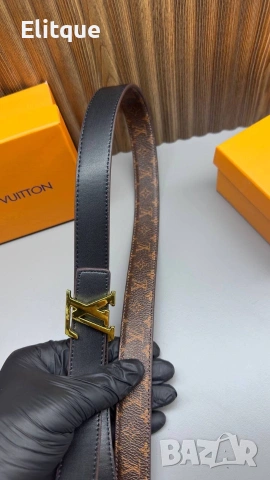 колани от естествена кожа в кутия Louis Vuitton , снимка 3 - Колани - 53480392