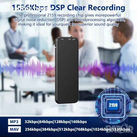 Vivaniir 40H , 64GB цифров диктофон с гласово активиране, снимка 3 - Други - 53753444