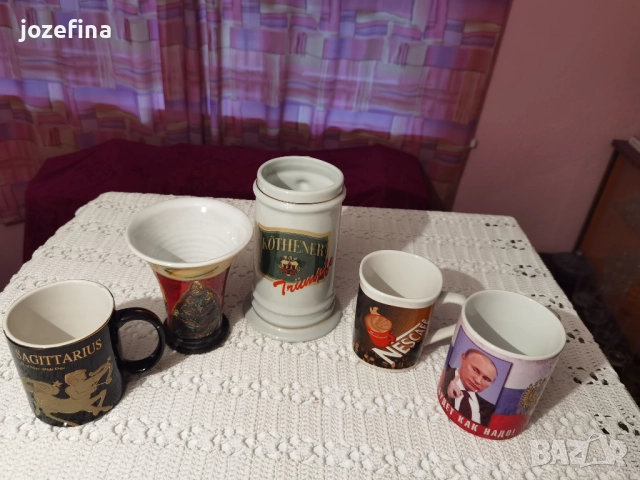 Керамични чаши различни, Арт, гръцка, халба,нес кафе, с образа на Путин, снимка 2 - Декорация за дома - 51883214