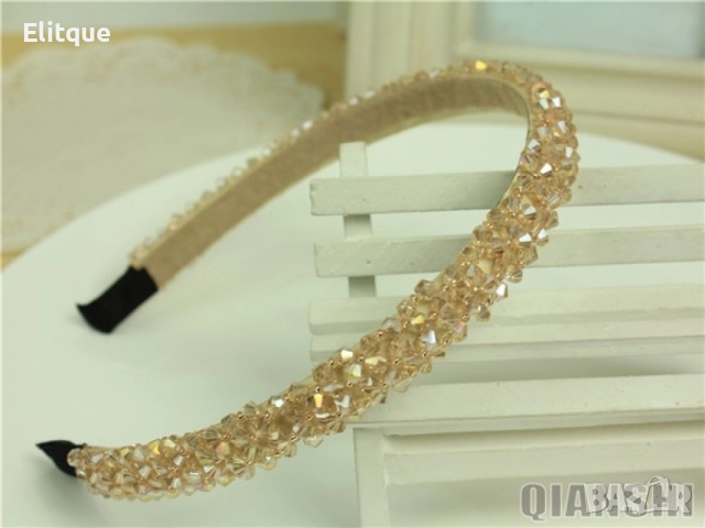 Модерна диадема за глава с камъни, различни цветове , снимка 6 - Аксесоари за коса - 52798022