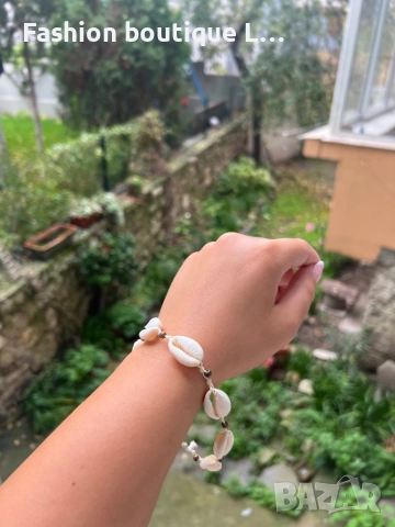 Гривна с мидички за крак ❤️, снимка 3 - Гривни - 52378284