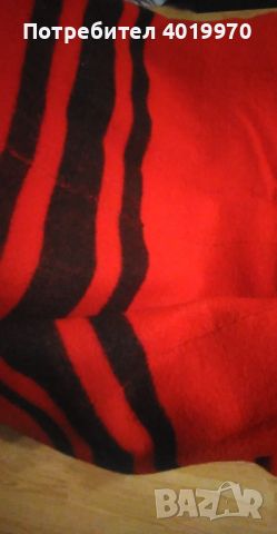Червено вълнено одеяло, снимка 2 - Олекотени завивки и одеяла - 45845895