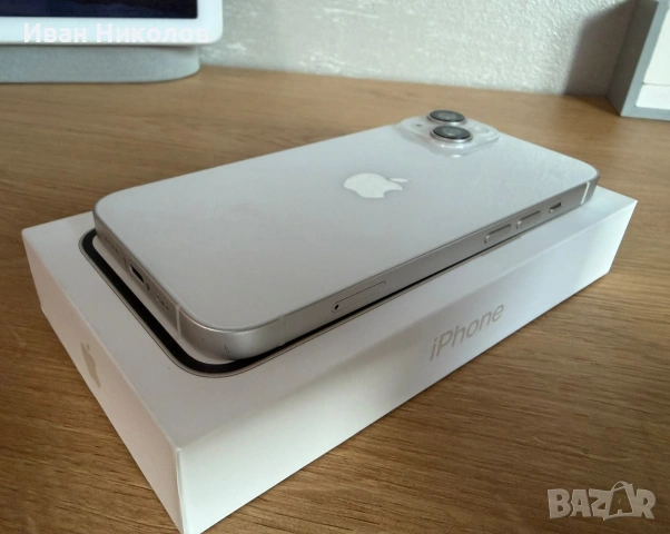 Оригинален iPhone 14 128gb, перфектен+ множество аксесоари!, снимка 3 - Apple iPhone - 53850976