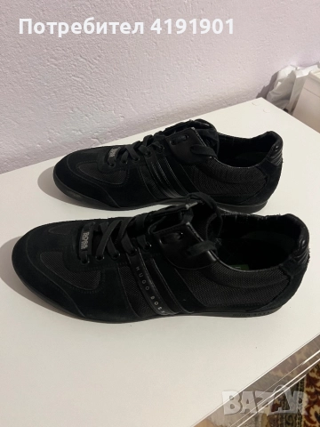 Обувки BOSS, 43 Номер, Сиви и Черни, снимка 7 - Ежедневни обувки - 52711953