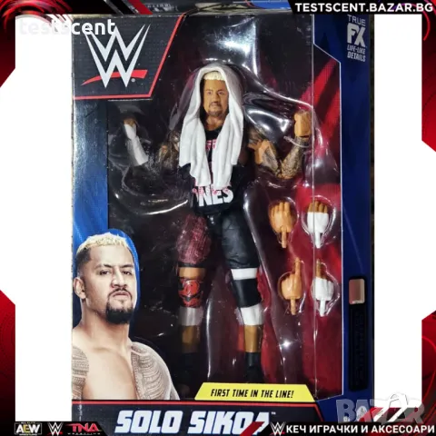 Екшън фигура WWE Solo Sikoa Bloodline Соло Сикоа Elite Mattel играчка figure, снимка 1 - Колекции - 49382300