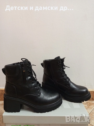 Дамски боти с дебел ток 37 номер 