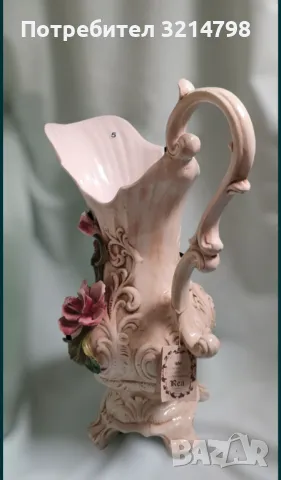 Capodimonte Каподимонте ваза, снимка 5 - Вази - 47008567