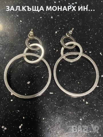 Сребърни обеци, снимка 4 - Обеци - 51185850