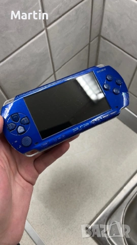 Modded Sony PSP 1000 Metallic Blue 64GB 70+ Games, снимка 2 - PlayStation конзоли - 54018151