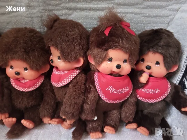 Оригинални кукли Monchhichi Мончичи маймунки, снимка 3 - Плюшени играчки - 48265407