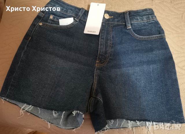 Дамски дънкови къси панталони MANGO , снимка 3 - Къси панталони и бермуди - 45359592
