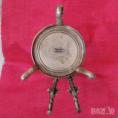 Винтидж калаена стойка за винена бутилка, Германия. , снимка 12 - Антикварни и старинни предмети - 53020275