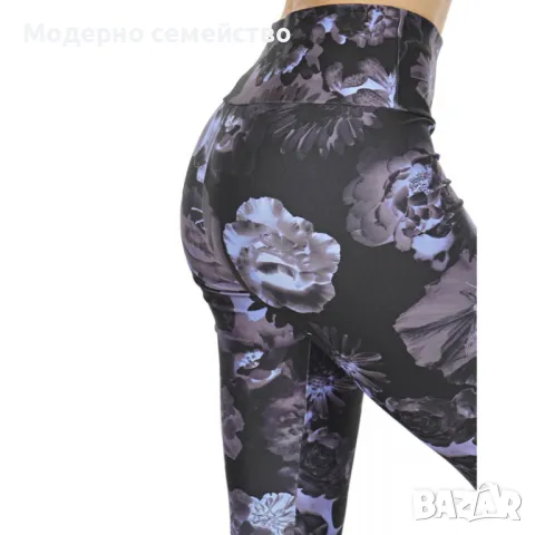 Дамски клин PUMA Evide All Over Print Leggings Black, снимка 3 - Клинове - 46856201