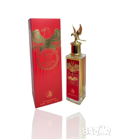 Оригинален арабски у н и с е к с парфюм AL FAKHR Shaheen Red AQD, 100ML, EAU DE PARFUM, снимка 2 - Унисекс парфюми - 49381579