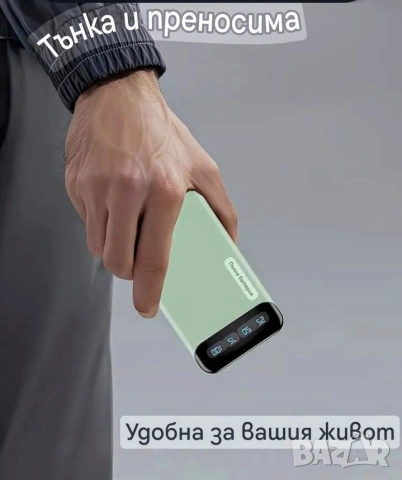 Power Bank/Батерия/Лед 10000 mah за зареждане на мобилни устройства , снимка 8 - Външни батерии - 53447244
