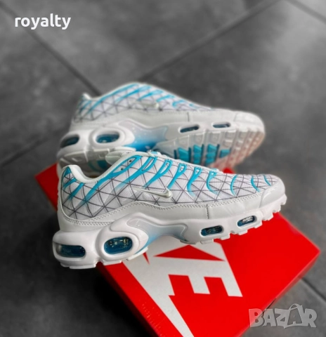 Nike Air Max TN Цвят Бяло и Тюркоаз мъжки маратонки , снимка 5 - Маратонки - 51626333