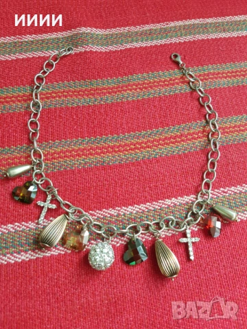 Сребърен ланец колие, снимка 2 - Колиета, медальони, синджири - 53738189