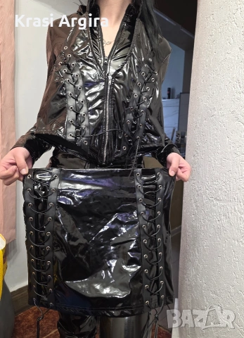 Латексов Комплект от 2части , снимка 3 - Корсети, бюстиета, топове - 54269641