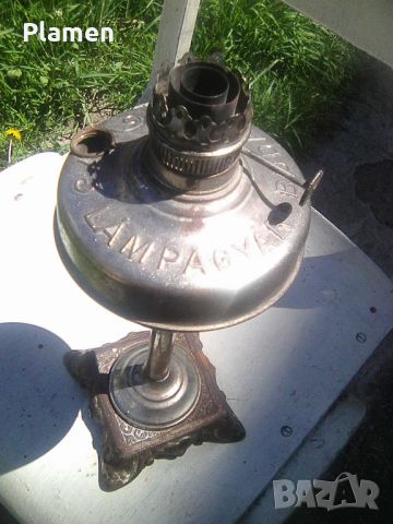 Стара газена австро - унгарска лампа без стъкло, снимка 3 - Други ценни предмети - 45203965