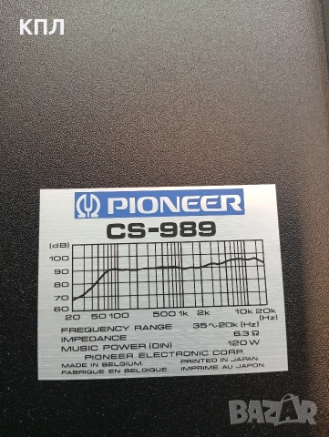 Тонколони PIONEER CS-989, снимка 7 - Тонколони - 52848469