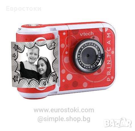 Детска камера за моментни снимки VTech KidiZoom Print Cam, снимка 2 - Фотоапарати - 45902741