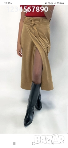 Нова пола тип прегърни ме на Zara , снимка 2 - Поли - 52374988