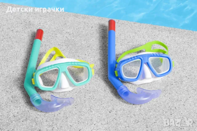 Детски комплект маска и шнорхел за плуване Aqua, Bestway, UV защита, снимка 5 - Други - 50061832