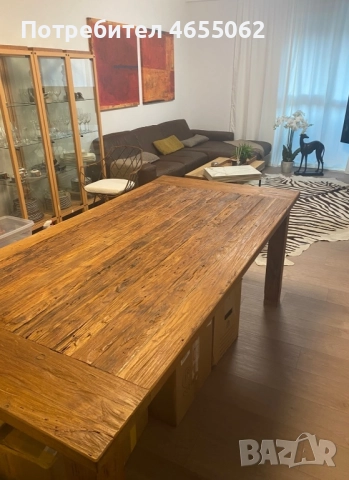 Масивна маса за хранене, снимка 2 - Маси - 52462091