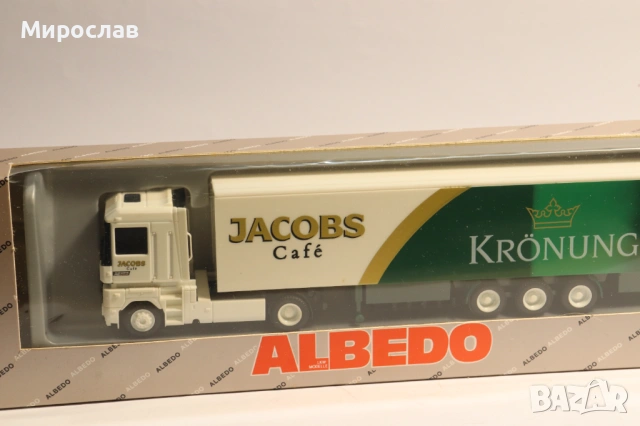 ALBEDO H0 1/87 JACOBS RENAULT MAGNUM КАМИОН ТИР МОДЕЛ, снимка 5 - Колекции - 53400740