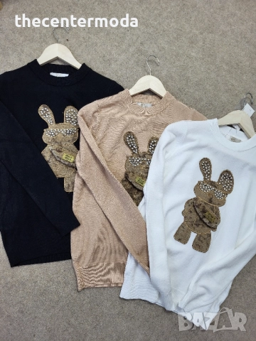 Дамски пуловер в три цвята , снимка 3 - Блузи с дълъг ръкав и пуловери - 52419784