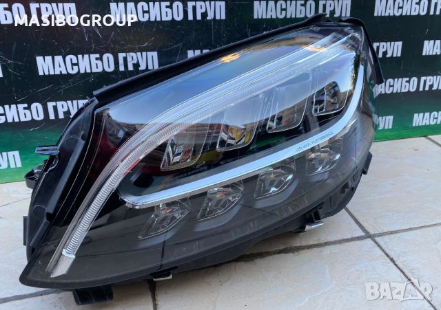 Фарове Led фар за Мерцедес Ц205 фейс Mercedes C-класа W205 facelift , снимка 9 - Части - 37308386