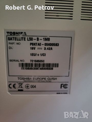 Лаптоп Toshiba L50 за ремонт/части, снимка 3 - Лаптопи за дома - 45932532