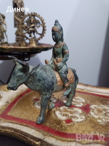 Бог Шива и свещеният бик Нанди, снимка 3 - Колекции - 51683915